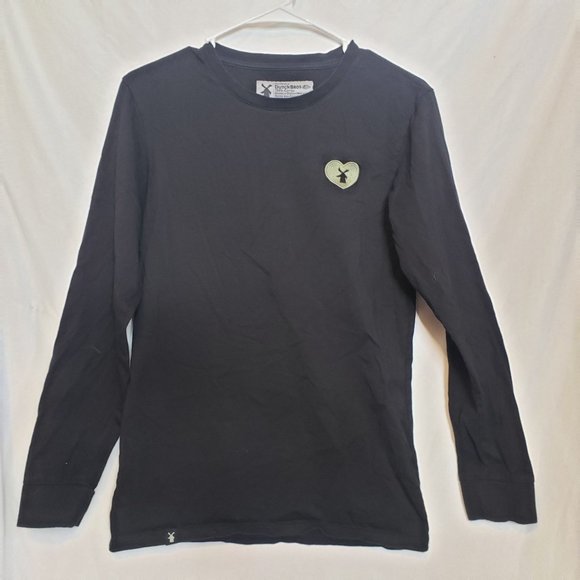 Dutch Bros Because of You Long Sleeve Fuzzy Textured Words Size Small - Picture 4 of 7